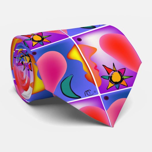 Verrückte die Liebe-Krawatte des Lebens Krawatte (Gerollt)