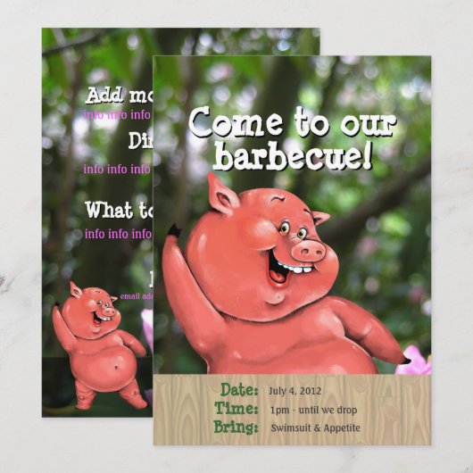 Verrückte Einladung (Vorne/Hinten)