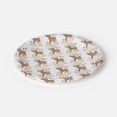 verrückte Eseldame Pappteller (Schrägansicht)