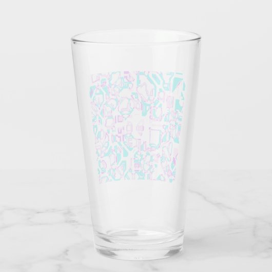 verrückte Fantasy Maps weiß und aqua Glas (Rückseite)