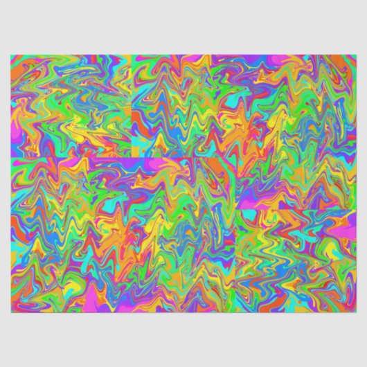 Verrückte Farben Seidenpapier (Vorderseite)