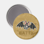 verrückte Fledermaus Magnet (Vorderseite/Rückseite)