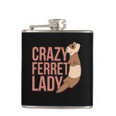 verrückte Freundesfrau Flachmann (Vorderseite)