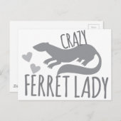 verrückte Freundesfrau Postkarte (Vorne/Hinten)