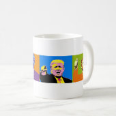 Verrückte Gesichts-Tasse Donald Trump Kaffeetasse (VorderseiteRechts)