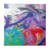 Verrückte Graffiti Fliese (Vorderseite)