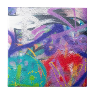 Verrückte Graffiti Fliese