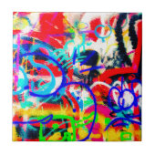 Verrückte Graffiti Fliese (Vorderseite)
