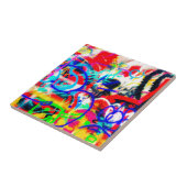 Verrückte Graffiti Fliese (Seite)