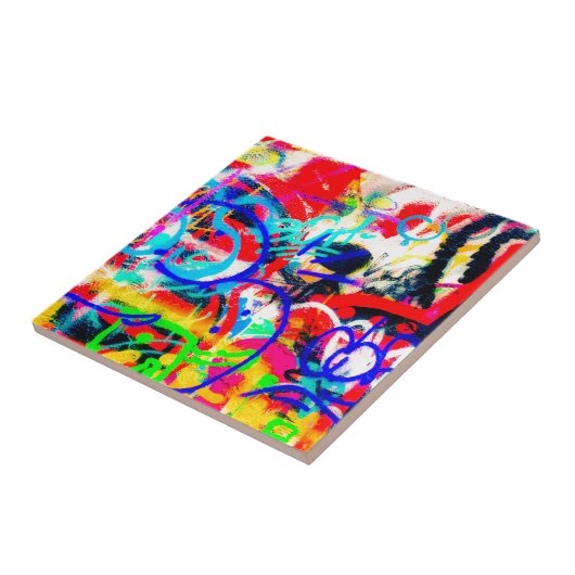 Verrückte Graffiti Fliese (Seite)