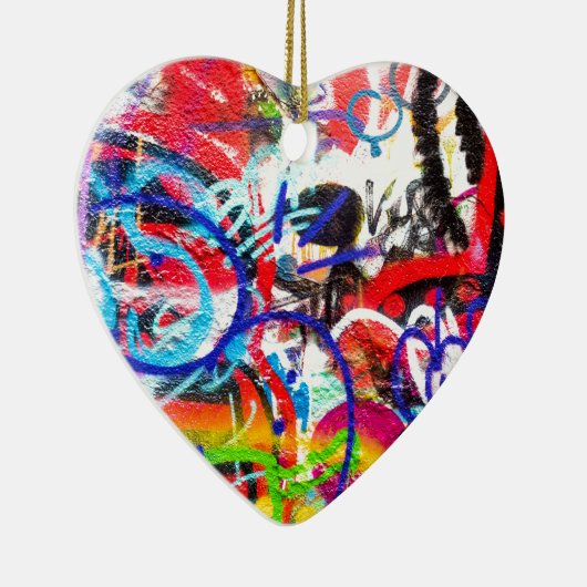 Verrückte Graffiti Keramikornament (Rechts)