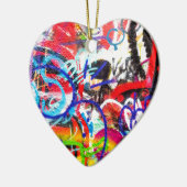 Verrückte Graffiti Keramikornament (Links)
