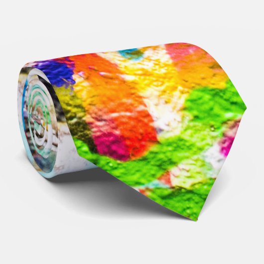 Verrückte Graffiti Krawatte (Gerollt)