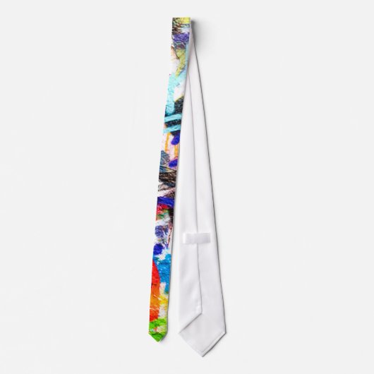 Verrückte Graffiti Krawatte (Rückseite)
