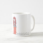 VERRÜCKTE HÄSCHEN-DAME KAFFEETASSE (VorderseiteRechts)