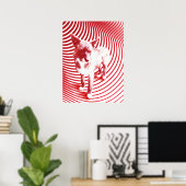 verrückte Hasenie Poster (Heimbüro)