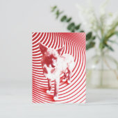 verrückte Hasenie Postkarte (Stehend Vorderseite)