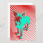 verrückte Hasenjungen Einladung (Vorne/Hinten)