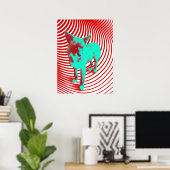 verrückte Hasenjungen Poster (Heimbüro)