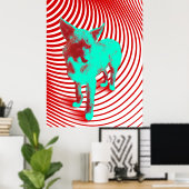 verrückte Hasenjungen Poster (Heimbüro)