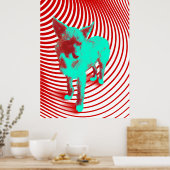 verrückte Hasenjungen Poster (Küche)