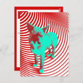 verrückte Hasenjungen Postkarte (Vorne/Hinten)