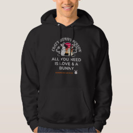 Verrückte Hasenperson Hoodie