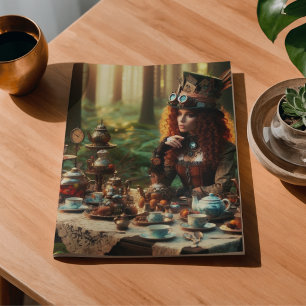Verrückte Hatterin Steampunk Vintage viktorianisch Seidenpapier
