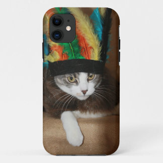 Verrückte hauptsächlichkatze iPhone 11 hülle
