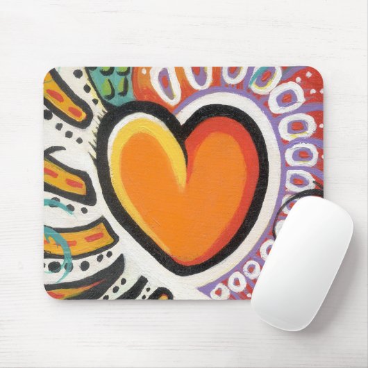 Verrückte Herz-Mausunterlage Mousepad (Mit Mouse)