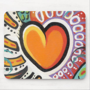 Verrückte Herz-Mausunterlage Mousepad