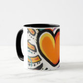Verrückte Herz-Tasse Tasse (Vorderseite Links)