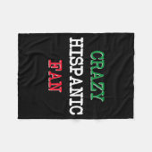 Verrückte hispanische Fans Baseball Fleecedecke (Vorderseite (Horizontal))