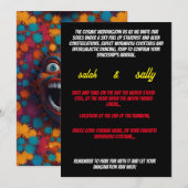 verrückte Hochzeitseinladungen Einladung (Vorne/Hinten)