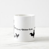 Verrückte Huhn-Dame Kaffeetasse (Mittel)