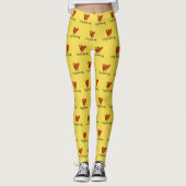 Verrückte Huhn Dame Leggings (Vorderseite)