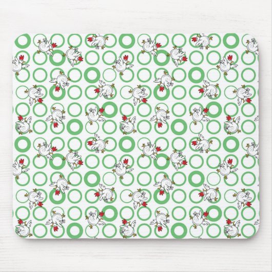 Verrückte Hühner Mousepad (Vorne)