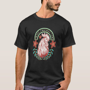 Verrückte Hühnerdame Damen Huhn Henne Tier Weit T-Shirt