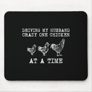 Verrückte Hühnerdame Lustig Huhn Klein_1 Mousepad