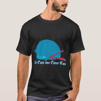 Verrückte Hühnerdame Lustige Hühner-Illustration. T-Shirt