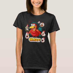 Verrückte Hühnerdame Lustiger Bauernhof-Shirt – Hü T-Shirt
