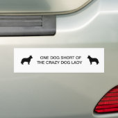 Verrückte Hundedame Autoaufkleber (Auf Auto)