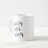 Verrückte Hundedame Mug Kaffeetasse (Vorderseite Links)
