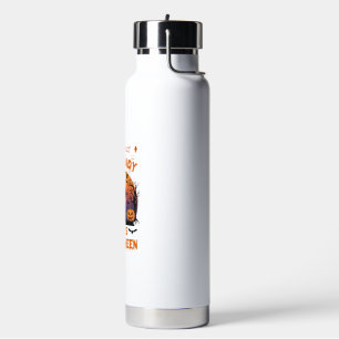 Verrückte Hundefrau liebt Halloween Pudel Kürbis G Trinkflasche