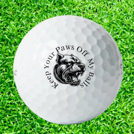 Verrückte Hundeliebhaber Golfspieler Golfball