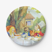 Verrückte Hütter Teeparty Farbe Pappteller (Vorderseite)