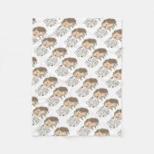 verrückte Igelsdame Fleecedecke (Vorderseite)