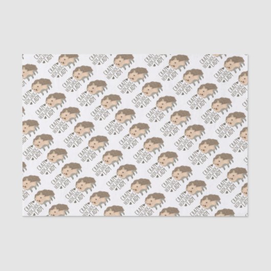 verrückte Igelsdame Seidenpapier (Vorderseite)