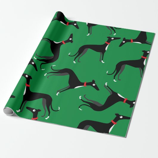 Verrückte Jagdhunde Geschenkpapier (Ungerollt)