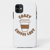 verrückte Kaffedame Case-Mate iPhone Hülle (Rückseite)